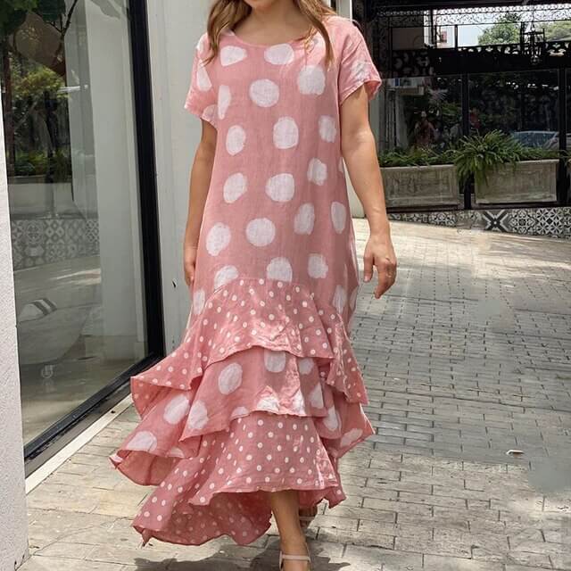 Vestido Longo com Babados - Brisa Floral