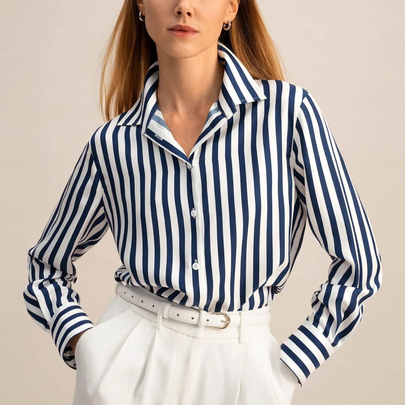 Camisa Feminina Listrada